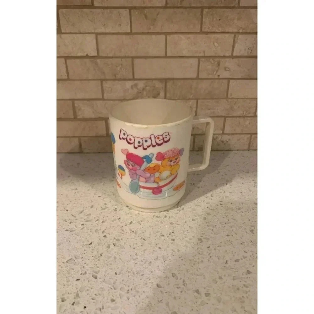 1980's "Popples" Plastic Kid's‎ Cup